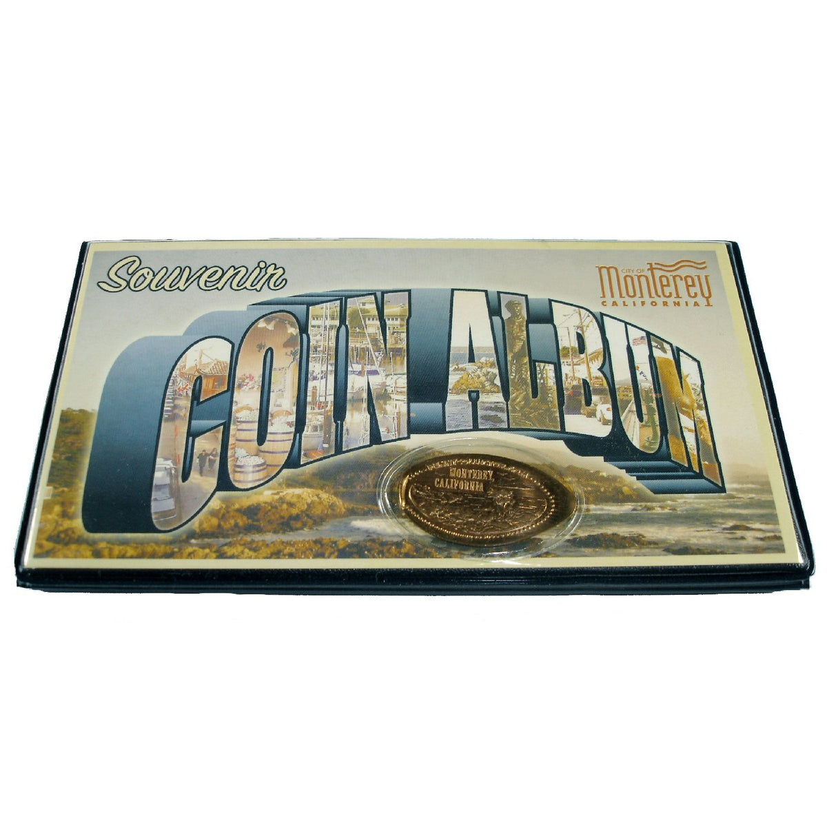 Monterey California Souvenir Coin Album with Bonus Coin Penny Presses