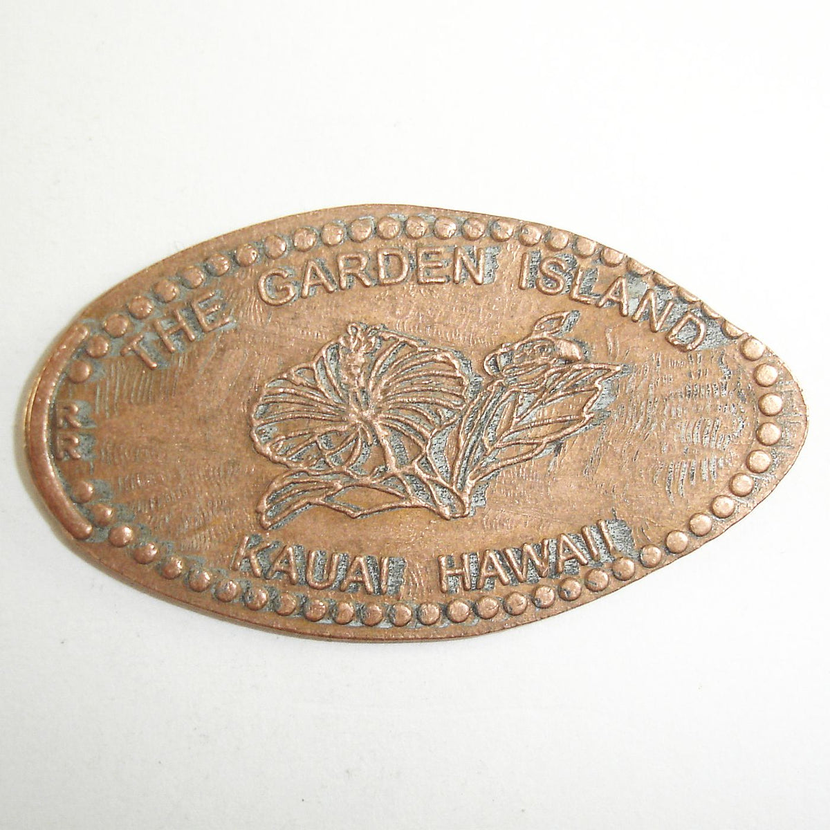 Pressed Penny: The Garden Island - Kauai Hawaii - Flowers