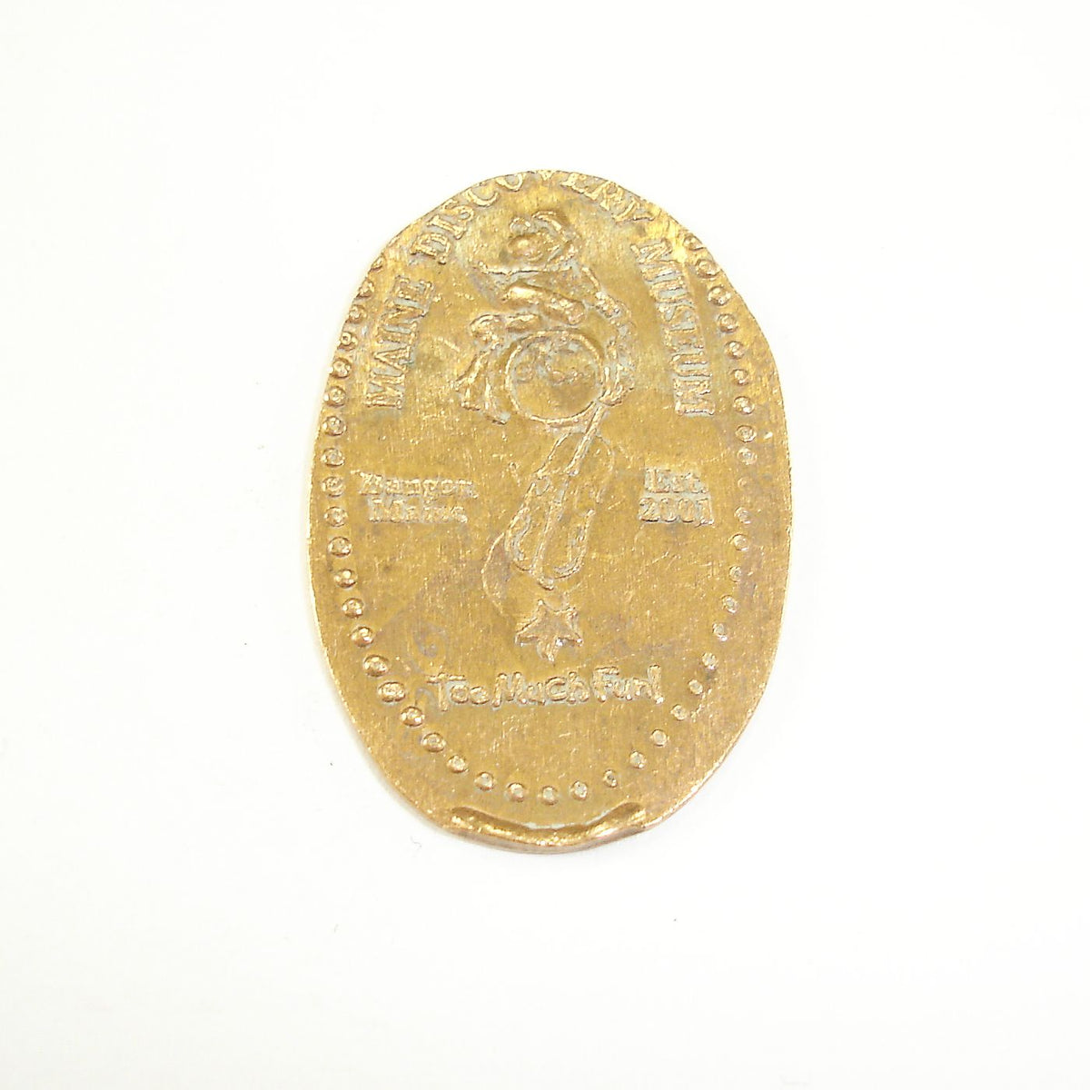 Pressed Penny Maine Discovery Museum Too Much Fun Violin & Astron