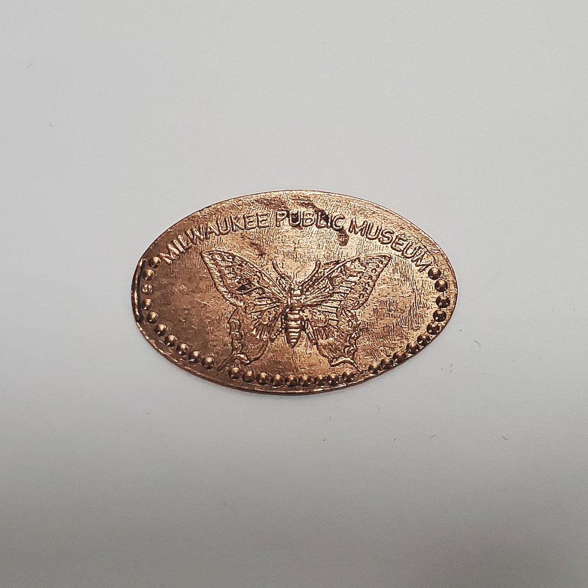 Pressed Penny Milwaukee Public Museum Butterfly Penny Presses