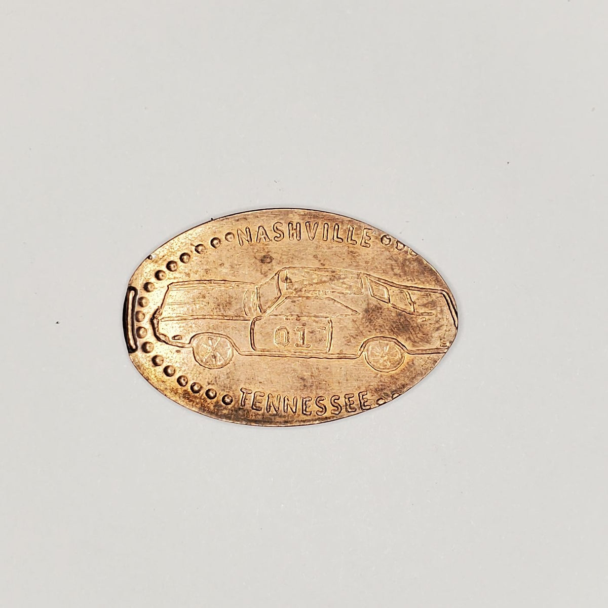 Pressed Penny Nashville Tennessee Race Car Penny Presses