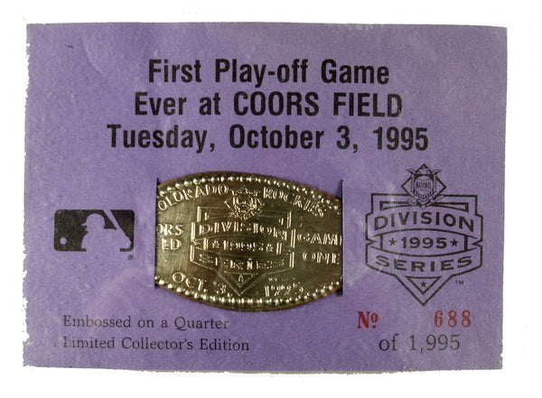 First Playoff Game Ever at Coors Field