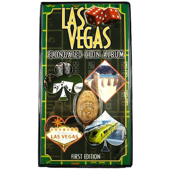 Las Vegas Souvenir Elongated Coin Album with Bonus Coin
