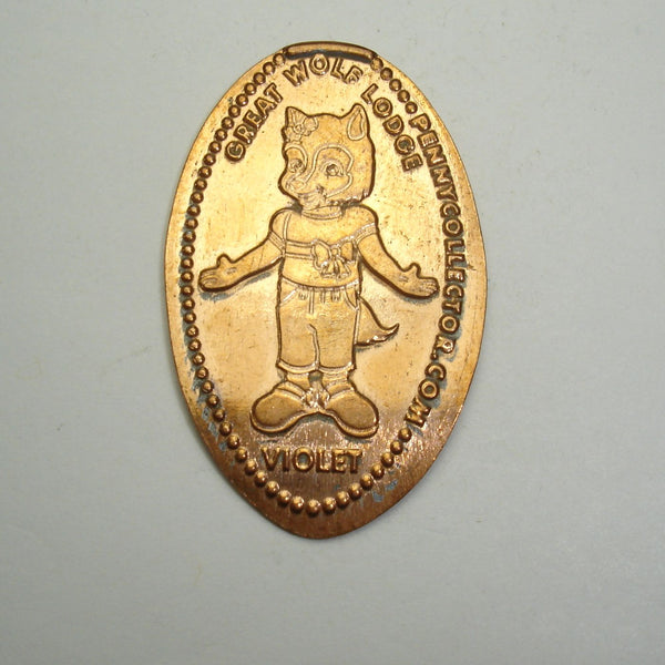 Pressed Penny: Great Wolf Lodge - Violet - Girl Fox