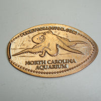 Pressed Penny: North Carolina Aquarium - Octopus