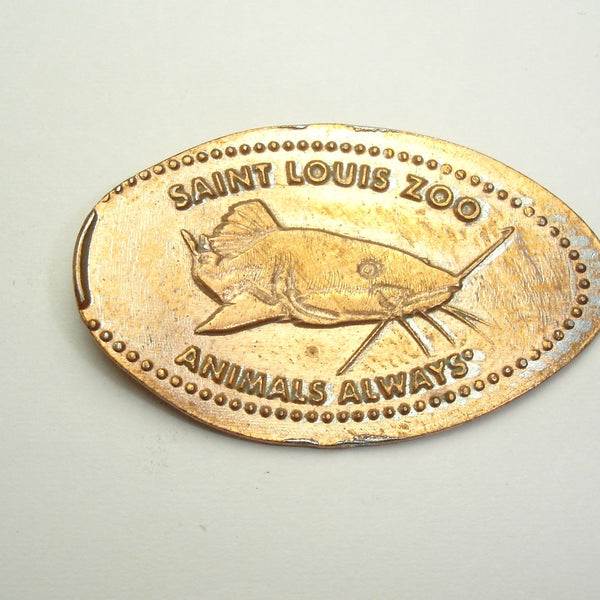 Pressed Penny: Saint Louis Zoo - Catfish