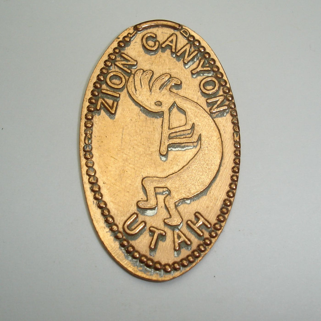 Pressed Penny Zion Canyon Utah Kokopelli Penny Presses