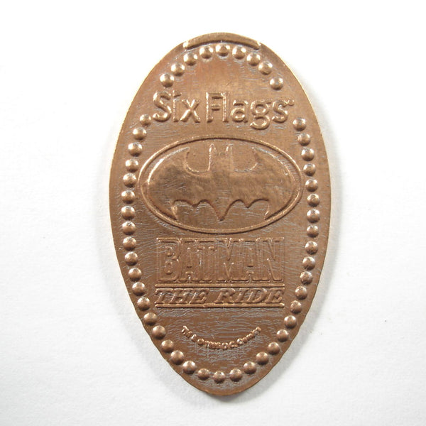 Pressed Penny: Six Flags - Batman the Ride - Batman Logo