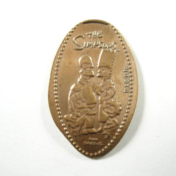 Pressed Penny: The Simpsons - Homer, Marge, Lisa, Bart and Santa's Little Helper