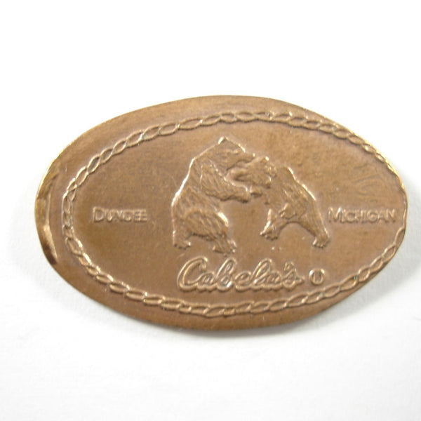 Pressed Penny: Cabela's Dundee Michigan - Bears Fighting