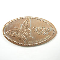 Pressed Penny: Rainforest Cafe San Francisco -Butterfly