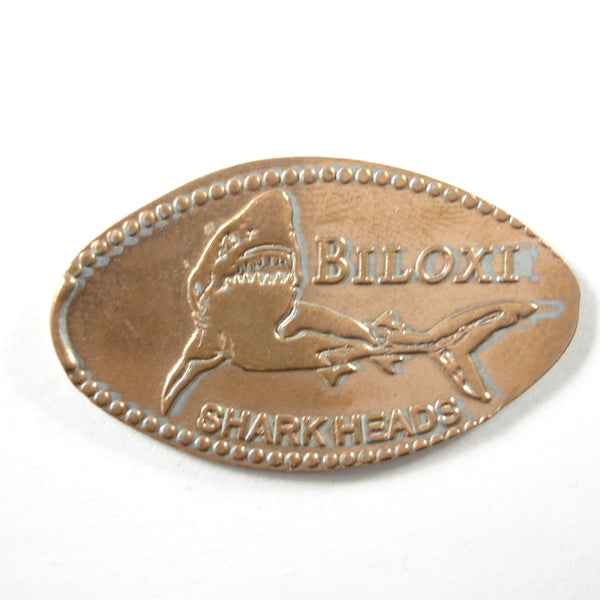 Pressed Penny: Biloxi - Shark Heads - Shark
