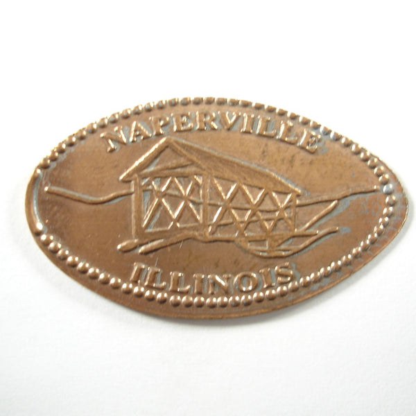 Pressed Penny: Naperville Illinois - Covered Bridge