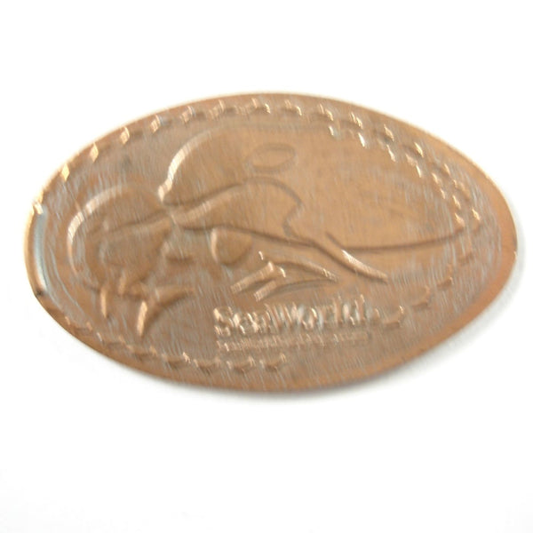 Pressed Penny: Seaworld - Mother and Baby Whale