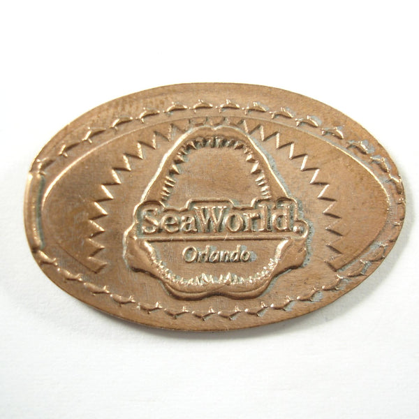 Pressed Penny: Seaworld Orlando - Wide Open Shark Jawbone