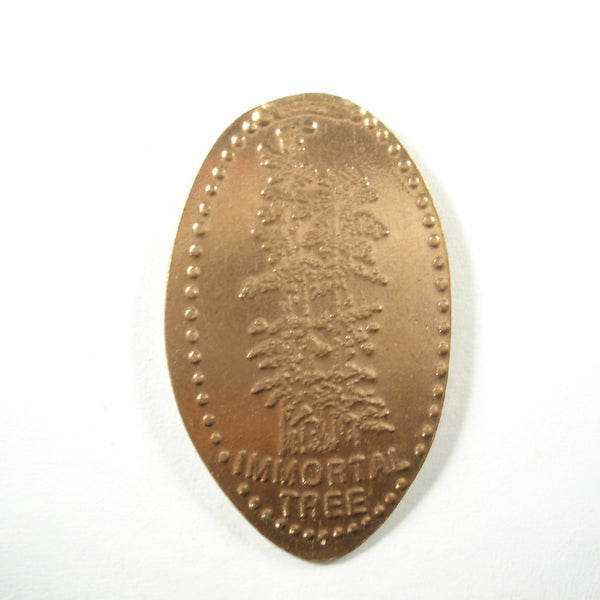 Pressed Penny: Burl N Drift Redwoods Gifts and Souvenirs - Immortal Tree