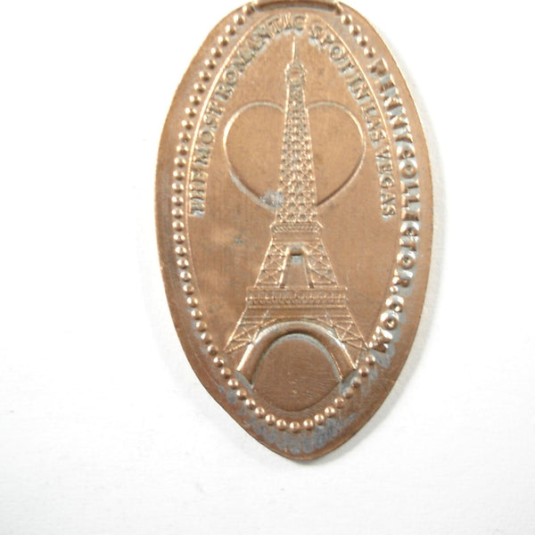 Pressed Penny: The Most Romantic Spot in Las Vegas - Eiffel Tower with Heart