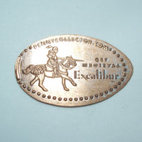 Pressed Penny: Excalibur - Get Medieval - Knight on Horse