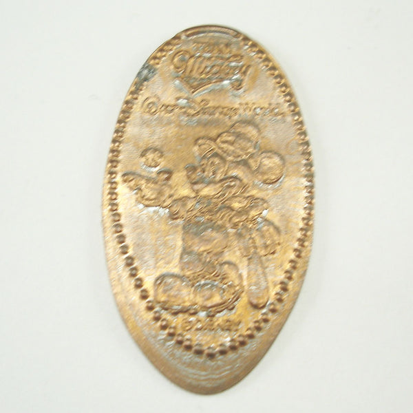 Pressed Penny: Disney - Disney World - Mickey Mouse Tossing a Baseball