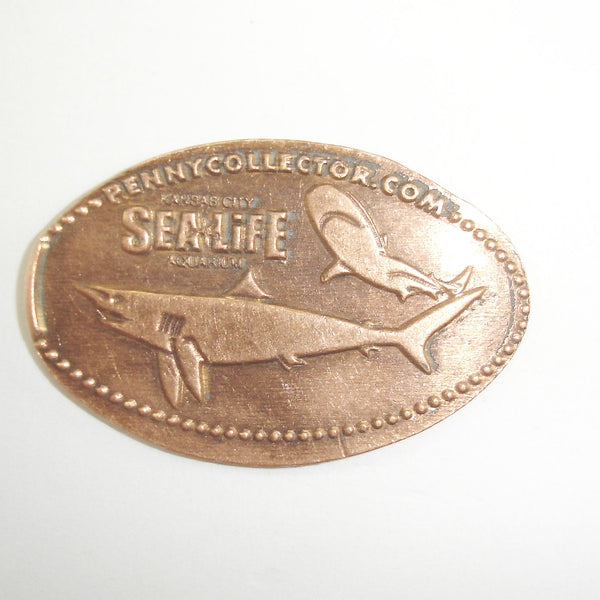 Pressed Penny: Kansas City Sealife Aquarium - Sharks