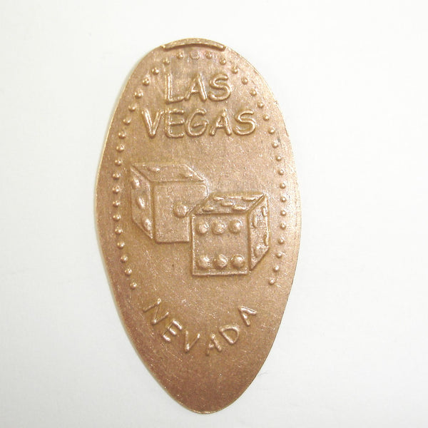 Pressed Penny: Las Vegas Nevada - Dice