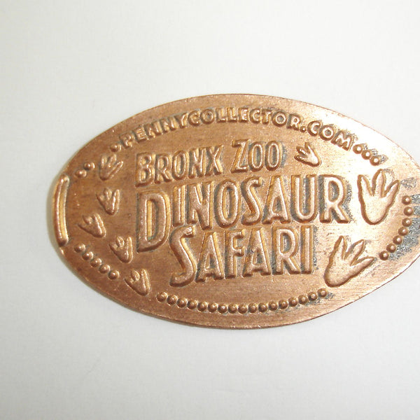 Pressed Penny: Bronx Zoo - Dinosaur Safari - Footprints
