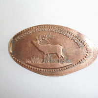 Pressed Penny: Yellowstone National Park - Deer with Head Up