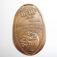 Pressed Penny: M&M Orlando - In Candy We Trust - Winking M&M