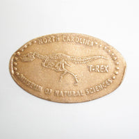 Pressed Penny: North Carlina Museum of Natural Sciences - T-Rex Bones