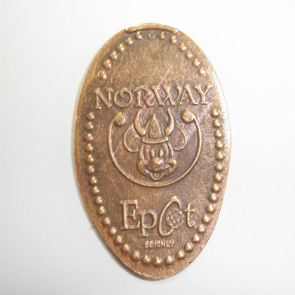 Pressed Penny: Disney World - Epcot - Norway - Mickey Mouse with Viking Hat