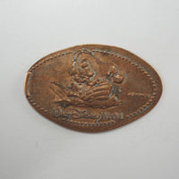 Pressed Penny: Walt Disney World - Mickey Mouse Fishing in a Boat