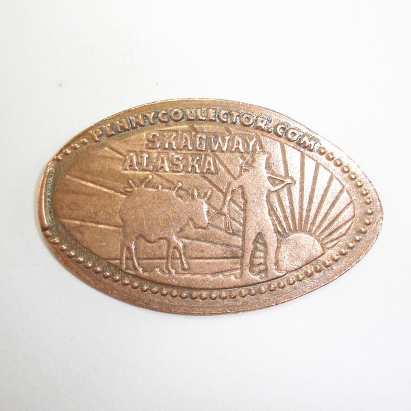 Pressed Penny: Skagway Alaska - Farmer and Cow