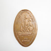 Pressed Penny: Maritime Museum of San Diego - HMS Surprise - Ship