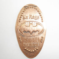 Pressed Penny: Six Flags - Batman the Ride - Batman Logo (b)