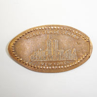 Pressed Penny: World Trade Center - New York - Towers in Cityscape