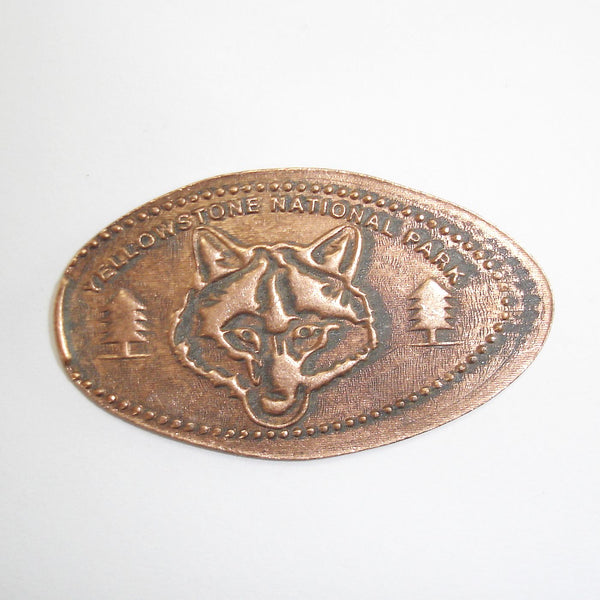 Pressed Penny: Yellowstone National Park - Wolf