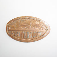 Pressed Penny: New York City - Skyline with Statue of Liberty