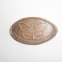 Pressed Penny: Houston Museum of Natural Science - Banded Orange Butterfly