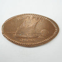 Pressed Penny: Navy Pier - Chicago - Sailboat on the Water