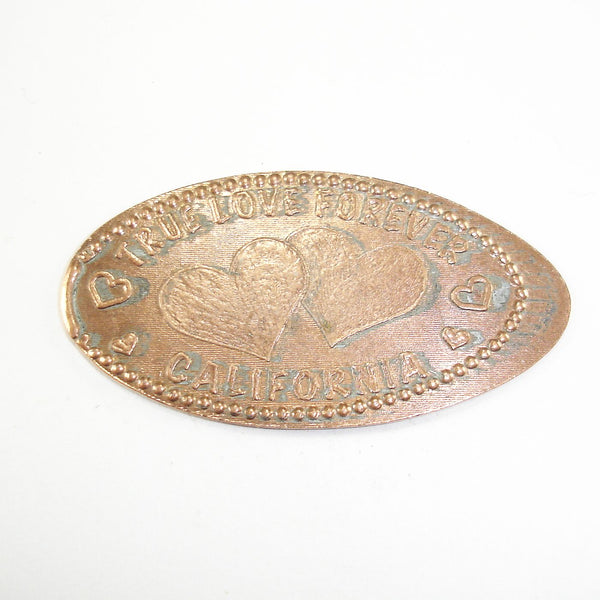 Pressed Penny: California - True Love Forever - Two Hearts