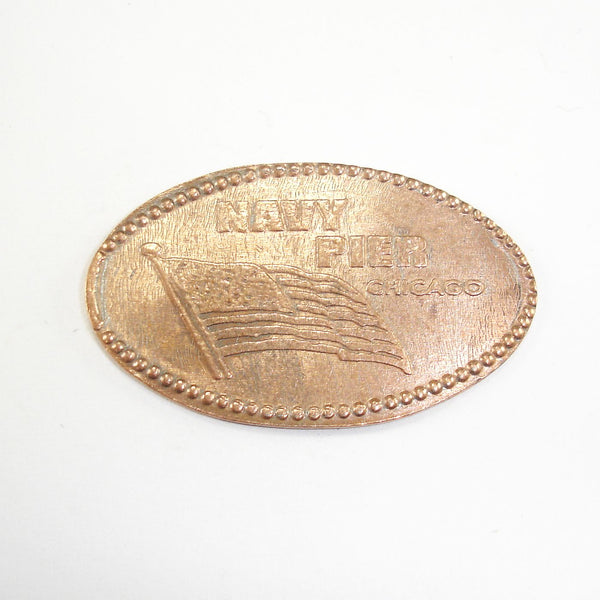 Pressed Penny: Navy Pier Chicago - American Flag