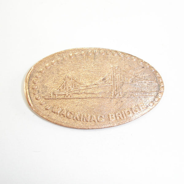 Pressed Penny: Mackinac Bride - Suspension Bridge