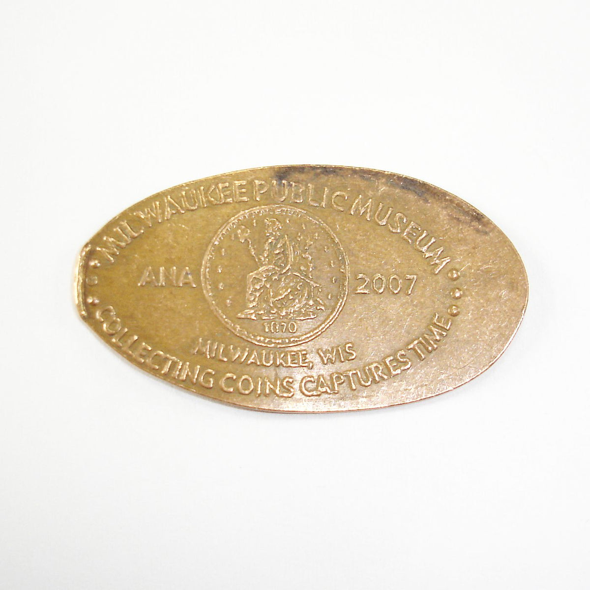 Pressed Penny Milwaukee Public Museum Collecting Coins Captures Tim