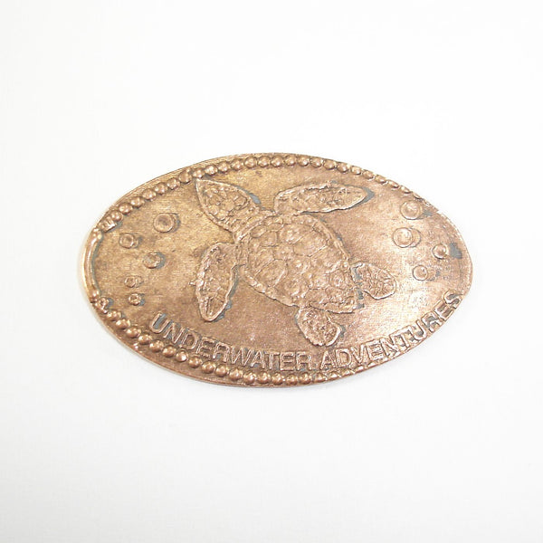 Pressed Penny: Underwater Adventures - Sea Turtle with Bubbles