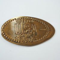 Pressed Penny: Disney Epcot - USA - Mickey Mouse in a Baseball Cap