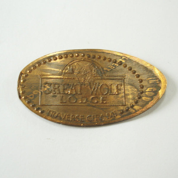 Pressed Penny: Great Wolf Lodge - Traverse City, MI - Logo