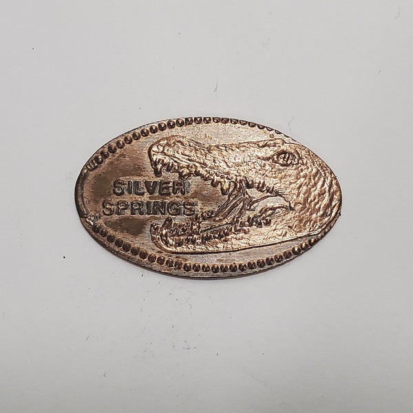 Pressed Penny: Silver Springs - Alligator with Mouth Wide Open