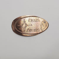 Pressed Penny: Sedona Arizona - Kokopelli and Symbol