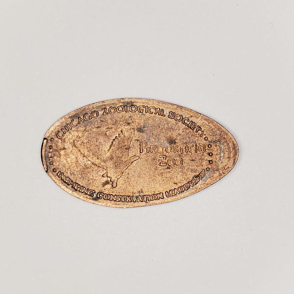 Pressed Penny: Chicago Zoological Society - Brookfield Zoo - Bird