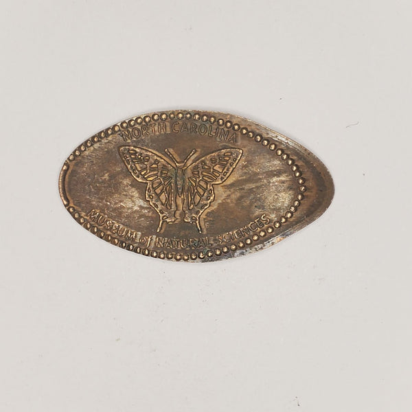 Pressed Penny: North Carolina Museum of Natual Sciences - Butterfly